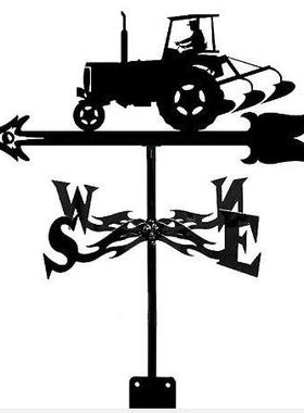 新款拖拉机带瓢风向标剪影金属摆件墙壁装饰现货