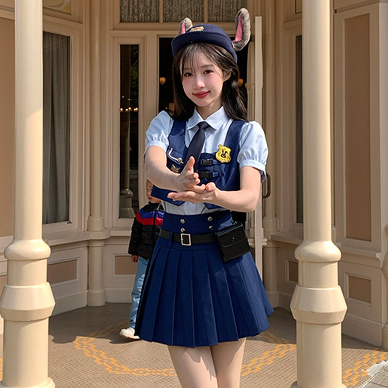 学院风套装裙兔子警官衣服朱迪cos漫展幼儿园教师老师幼师工作服