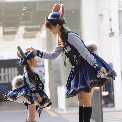 疯狂动物城2环球动漫兔子警官衣服影城朱迪cos成人儿童迪士尼穿搭