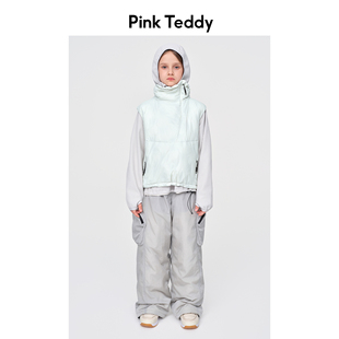PinkTeddy童装女童羽绒服新款保暖儿童套头羽绒马甲冬季加厚外套