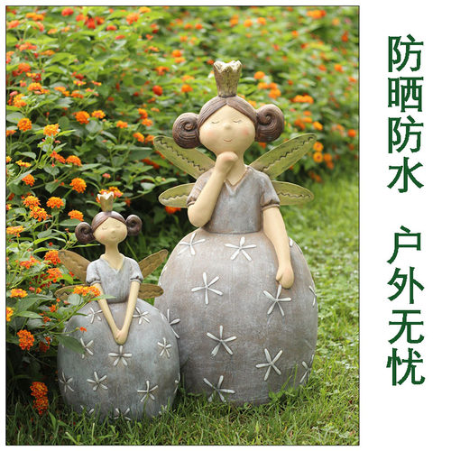 美式乡村花园f庭院布置装饰树脂摆件露台别墅阳台摆设户外院子创