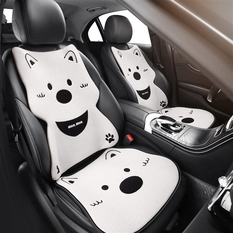 汽车坐垫亚麻织物透气可爱的女孩卡通四季通用Q单件主司机半包座,汽车用品/电子/清洗/改装,通用座套/座垫,淘宝优惠券,粉丝福利购,淘宝优惠卷