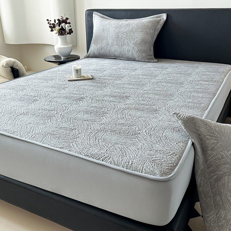 轻奢高端A类PE提花冰丝床笠凉席三件套凉感丝滑空调T凉席软席机洗,床上用品,冰丝席,淘宝优惠券,粉丝福利购,淘宝优惠卷