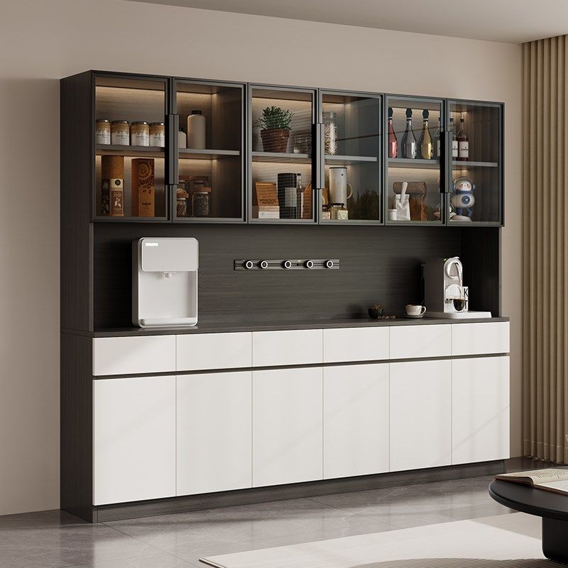 实木餐边柜靠墙一体储物柜2024新款现代J简约客厅家用收纳茶水酒,住宅家具,餐边柜,淘宝优惠券,粉丝福利购,淘宝优惠卷