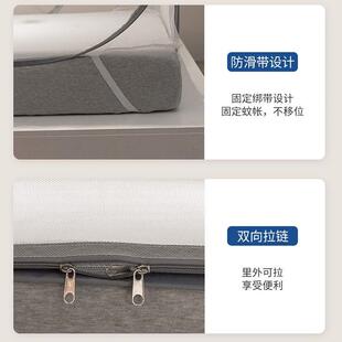 防尘布顶加密方顶寝室宿舍家用1.5米18m床免安装 蒙古包蚊帐一体式