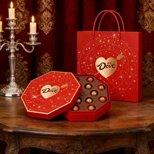 德芙尊慕巧克力礼盒168g（14粒）伯爵红茶味提拉米苏味年货情人节