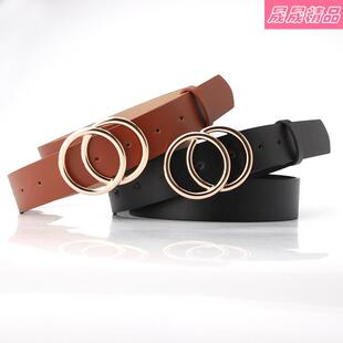 buckle sweater coat New women round student belts belt
