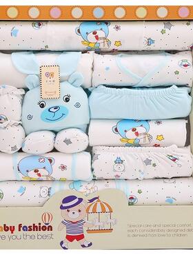 17pcs Newborn Baby Clothes Set Carton set with Gift Bag