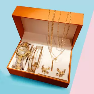 Watch Set Women Luxury Bracelet necklace gift for girlfriend