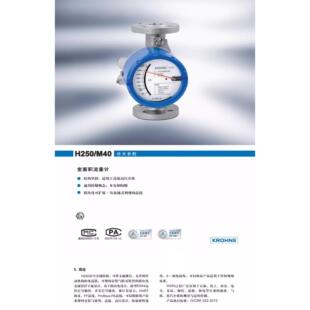 科隆H250H M40金属管浮子流量计防爆带远传显示 正品 KROHNE原装