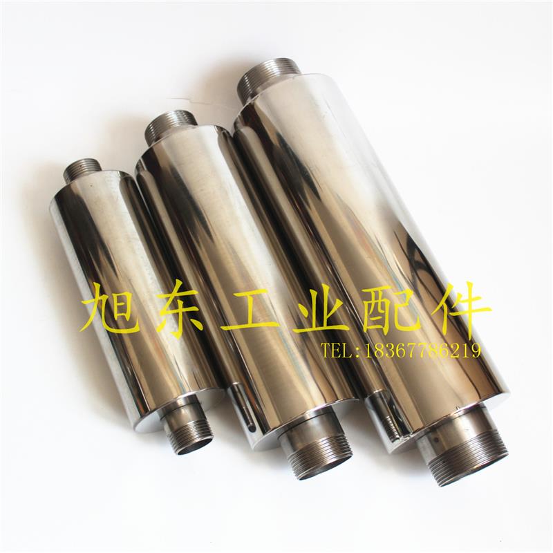 不锈钢消音器漩涡气泵高压风机外置降噪筒消声器消音管