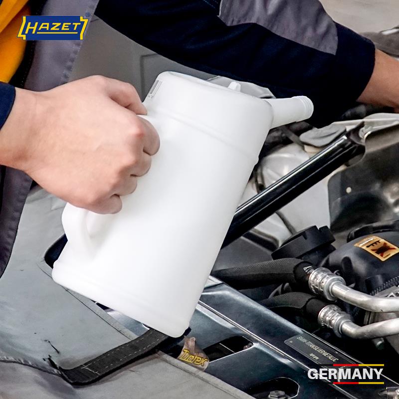 德国进口HAZET大容量塑料带刻度耐腐蚀计量杯1L2L汽修机油加注壶