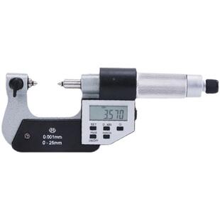 青海量具数显螺纹千分尺0-25电子外径测量螺纹中经固X定座工业配