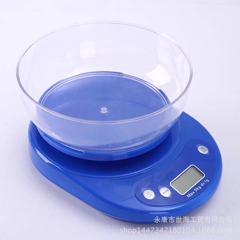 厨房秤 家用食物烘焙秤 带碗厨房电子称5kg 药材秤