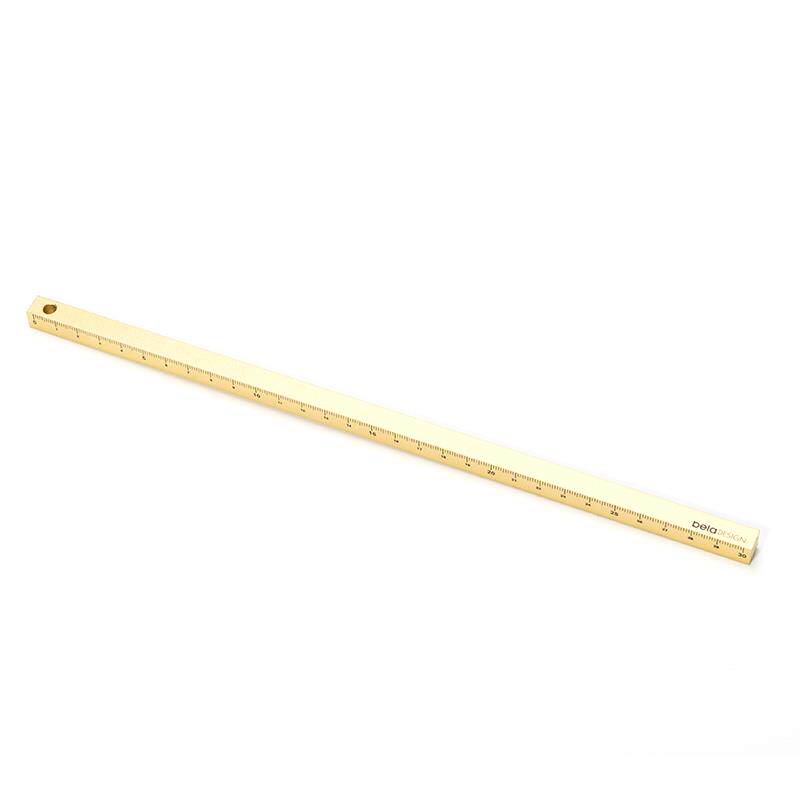 立方铝尺︱本来设计30cm美工尺金属学生文具简约广告设计师铝尺子