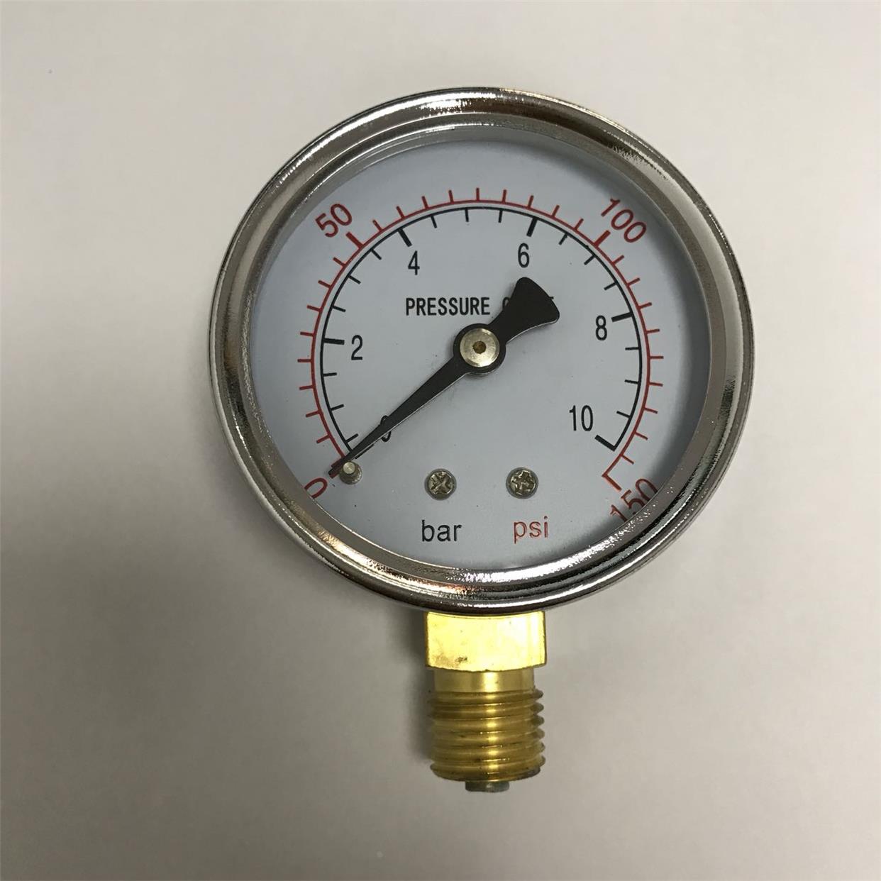 压力表 Y60 0-10bar 0-150psi 直径60mm 螺纹m14x1.5 径向 y-60