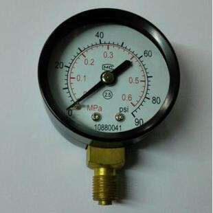 y50 90psi 0～0.6mpa压力表 水压力表 双刻度气压表