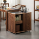 北美黑胡桃木茶水柜烧水壶一体移动泡茶台家用客厅茶室煮茶烧水柜