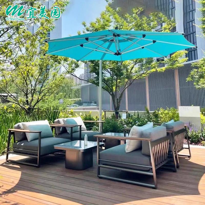 户外沙发庭院花园露台防水防晒阳台藤椅酒店售楼部创意家具组合