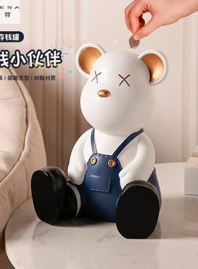 暴力熊存钱罐摆件客厅家居网红儿童男孩房间装饰品创意女生日礼物