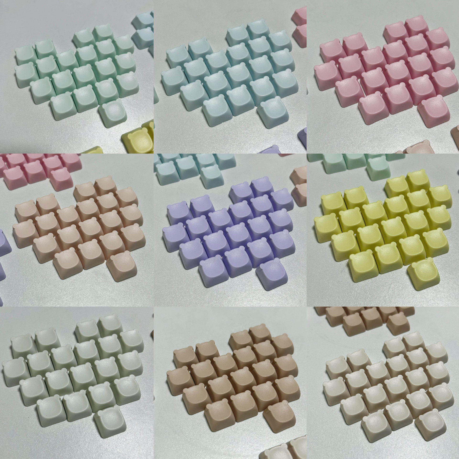 moa高度可爱熊头PBT材质通用键帽