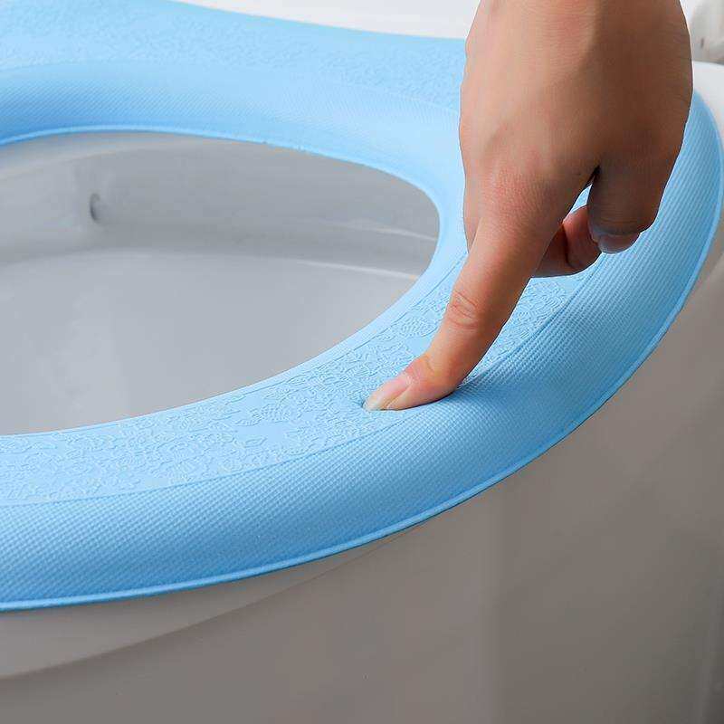 德国家用日式冬季加厚粘贴式套合租房可水洗坐垫防水泡沫马桶垫