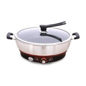 加深加大电煎锅多功能家用不锈钢平底不粘锅烙P饼专用锅单面电饼