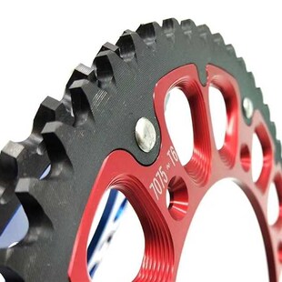 CRF2d50450亚翔正林北海MX6T4T6越野后牙盘链盘钢包铝52齿钢 包邮