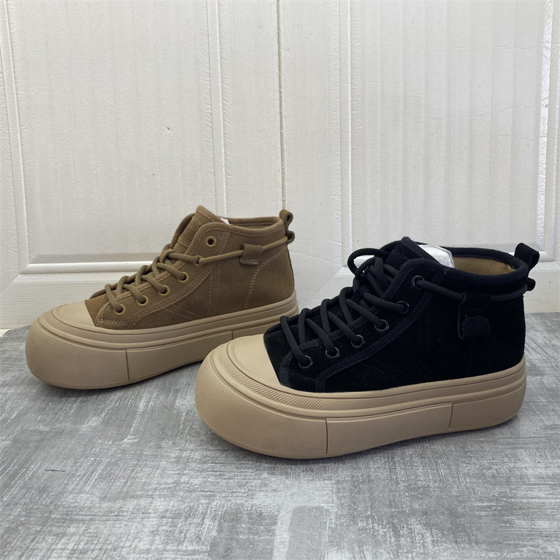 撤柜处理折扣真皮女鞋2025冬新款百搭休闲舒适厚底复古平底女单鞋,女鞋,深口单鞋,淘宝优惠券,粉丝福利购,淘宝优惠卷