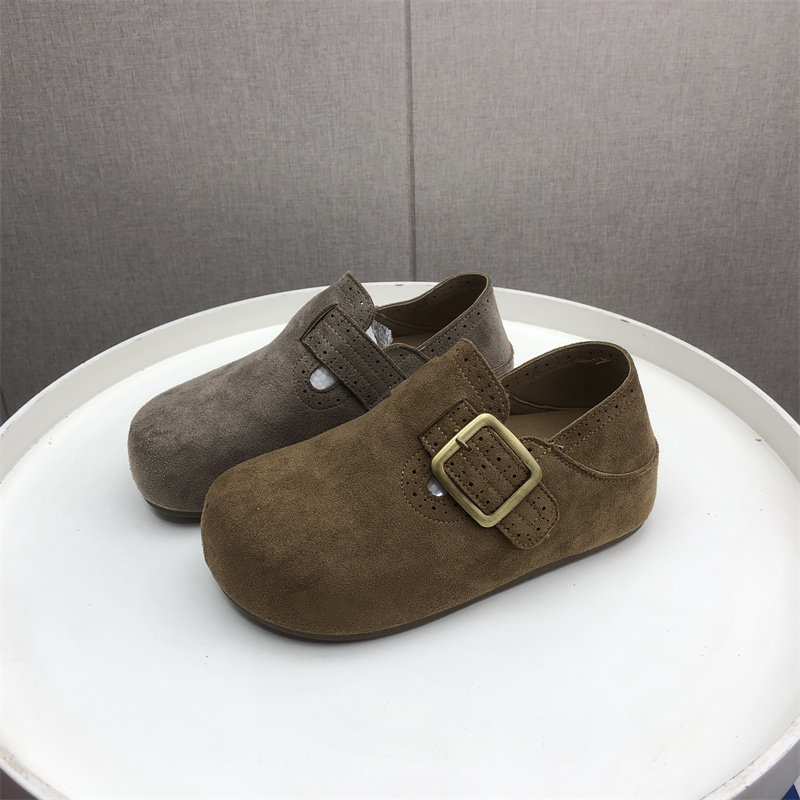 撤柜处理折扣外贸女鞋2026春新款英伦勃肯两穿一脚蹬内增高女单鞋