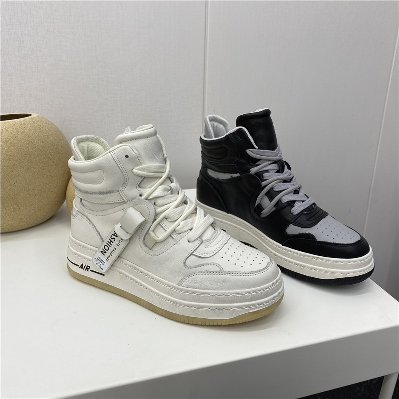 撤柜处理折扣新款时尚高帮女鞋