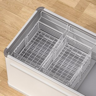 冰柜内部置物架分l隔栏分区隔板收纳筐小冷柜冷冻专用分隔分层篮