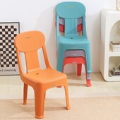 塑料小凳c子加厚家用椅子餐桌凳儿童靠背椅成人客厅矮凳沙发小板