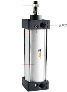 气动铝合金拉杆型标准气缸SC100X25X50X75X100X125SX150VX200-S-F