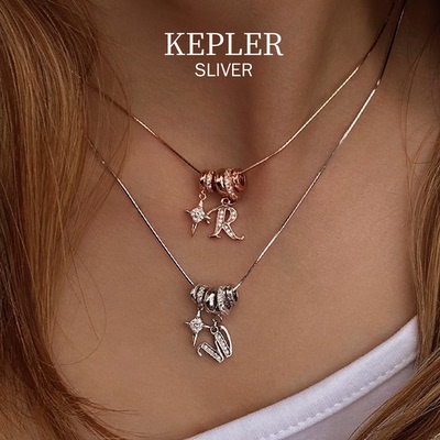 925纯银本命年字母项链名字定制美式星星闺蜜生日礼物泡美高辣妹