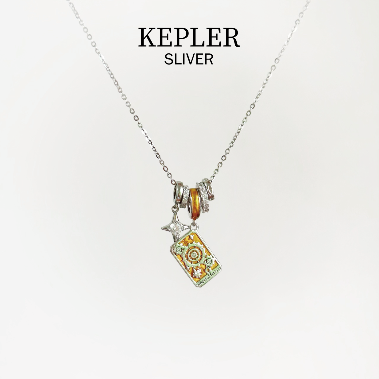 KEPLER克卜勒纯银饰品塔罗牌项链