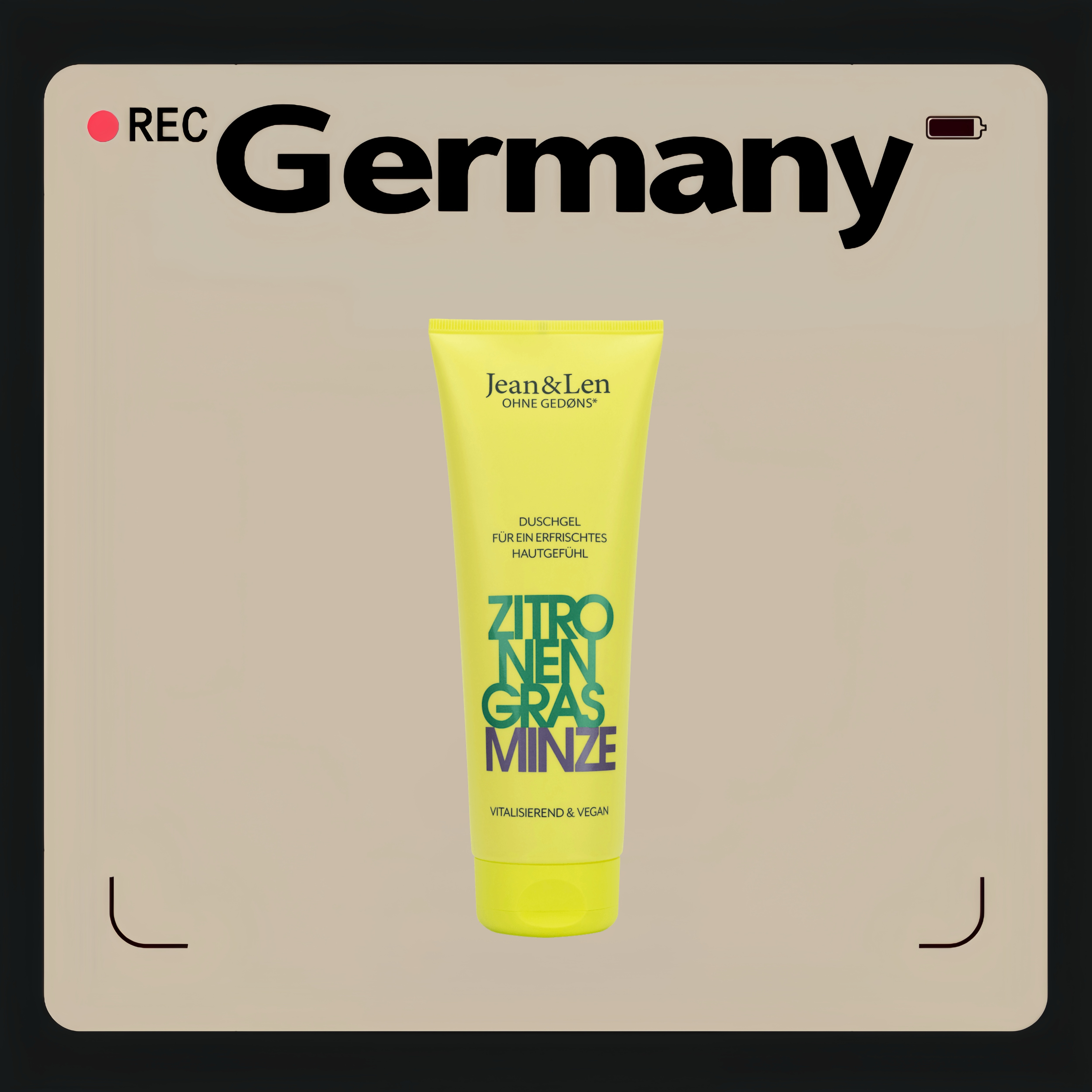 德国代购去【全场满300包邮】Jean&Len柠檬草薄荷沐浴露250ml