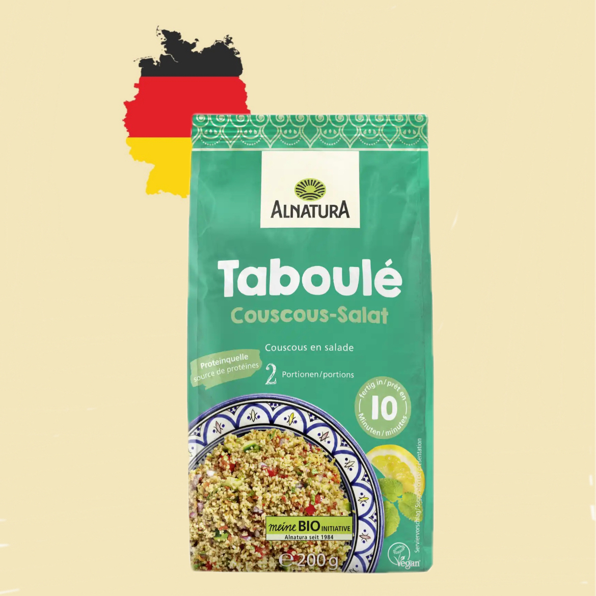 德国代购【满300包邮】alnatura安娜图拉有机古斯古斯沙拉200g