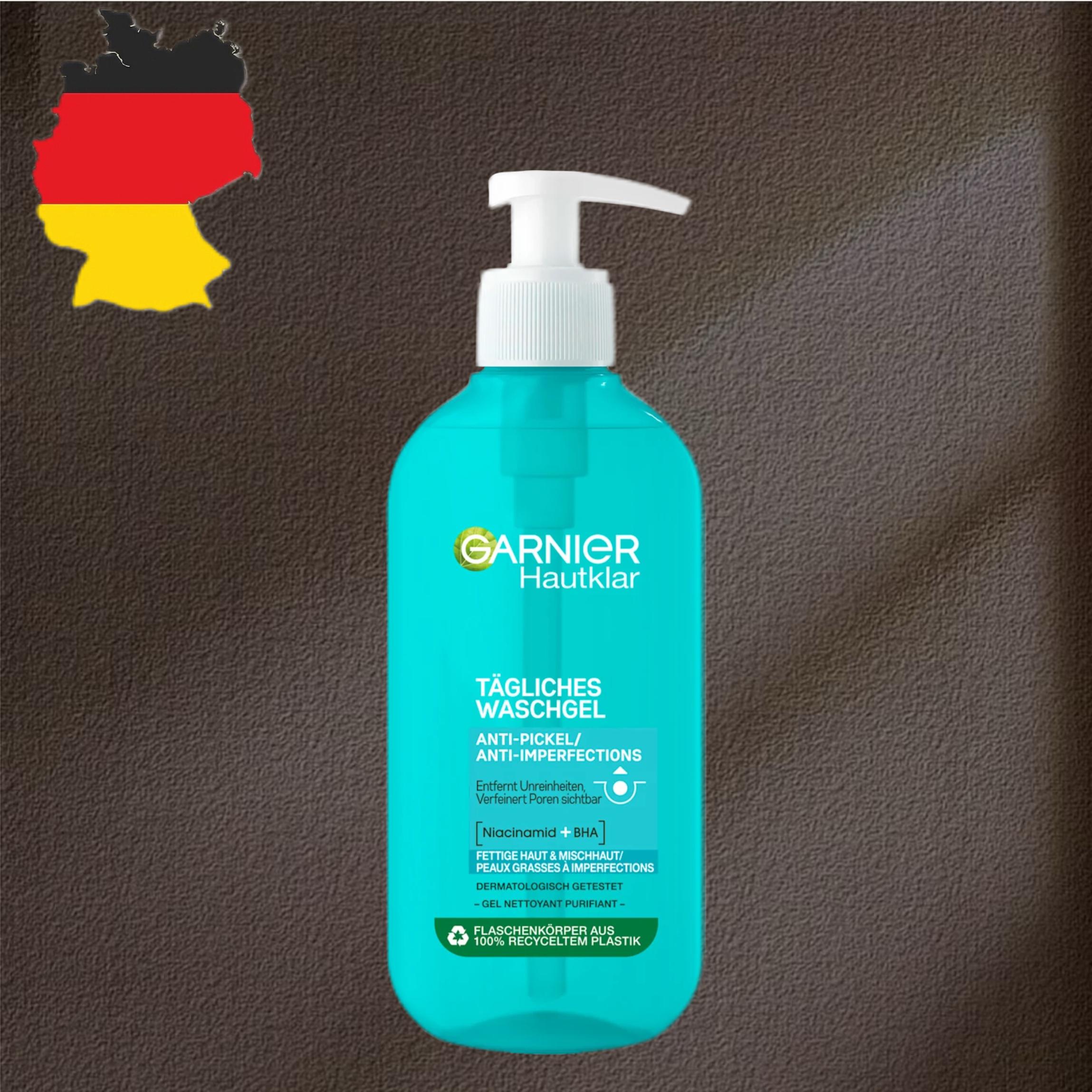 德国代购【全场300包邮】GARNIER卡尼尔深层清洁细化毛孔洁面啫喱