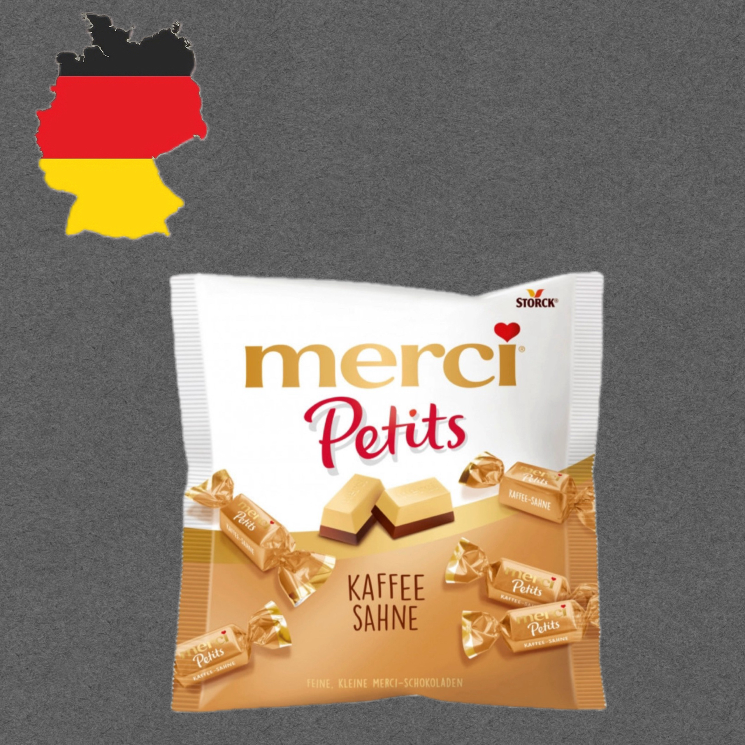 德国代购【全场满300包邮】Merci咖啡巧克力125g