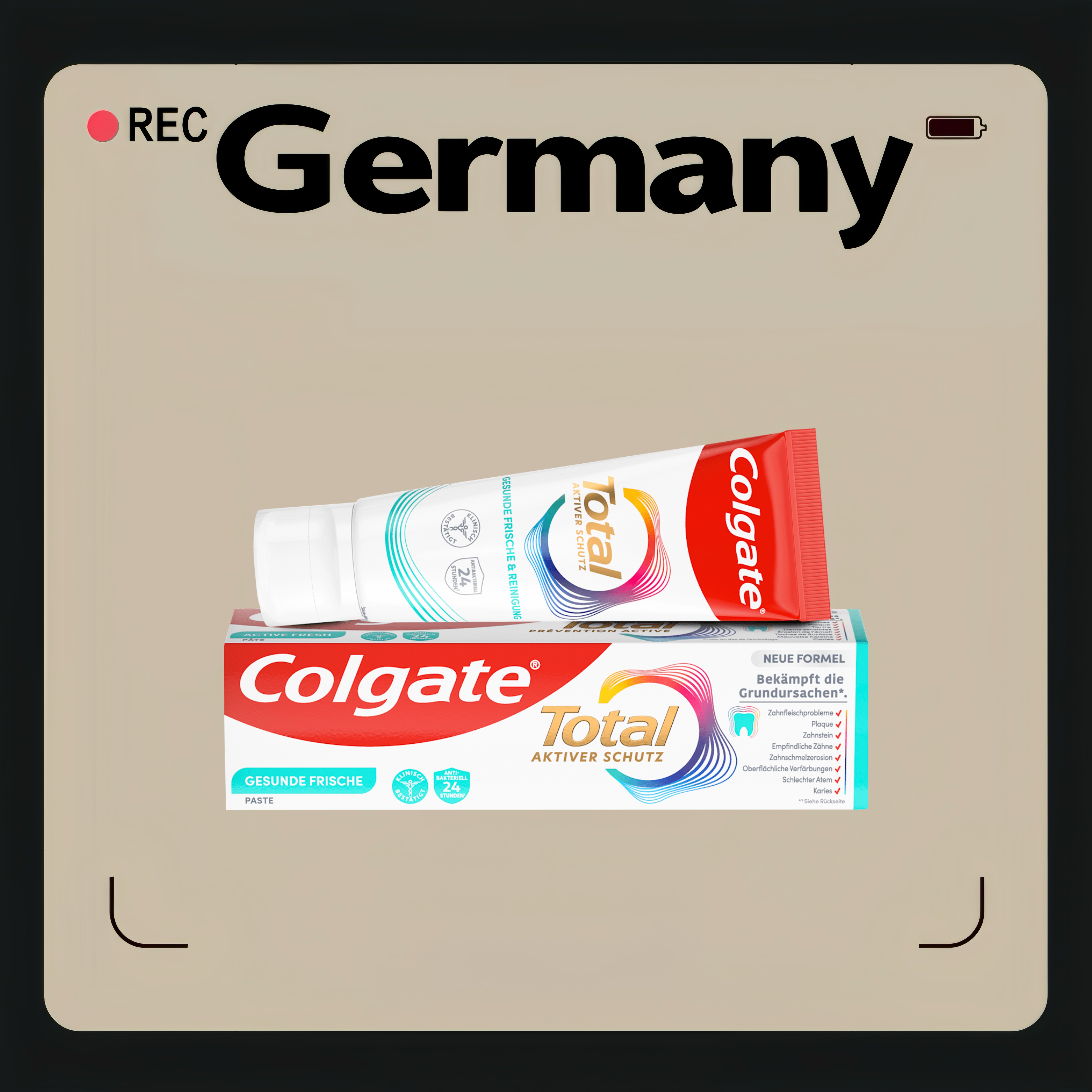 德国代购【全场满300包邮】Colgate全效清新牙膏75ml