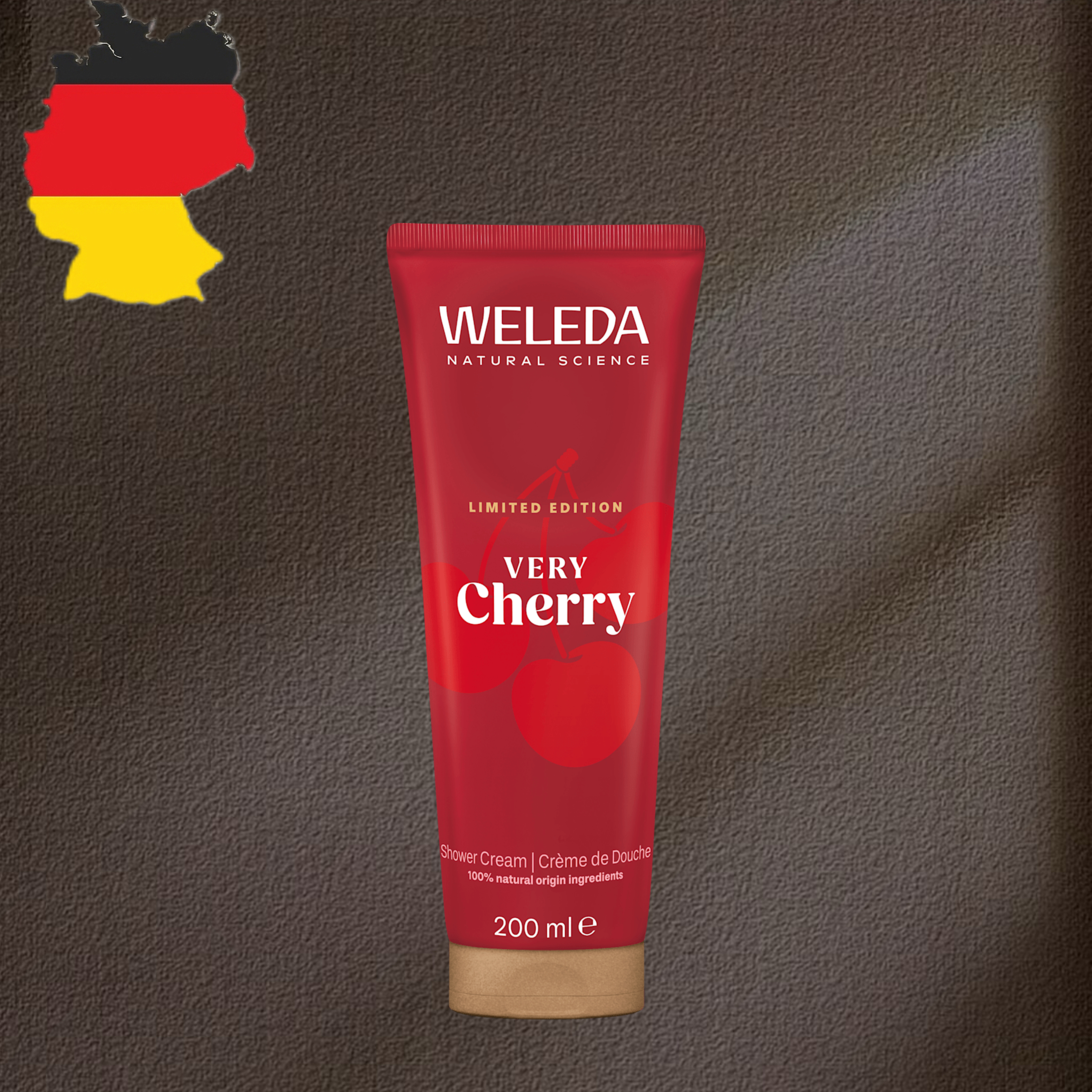 德国代购【全场满300包邮】WELEDA车厘子沐浴露200ml