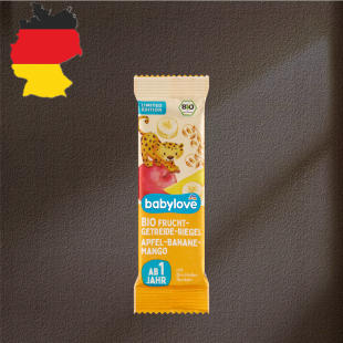 德国代购【满300包邮】babylove1岁+有机苹果香蕉芒果棒25g×4根