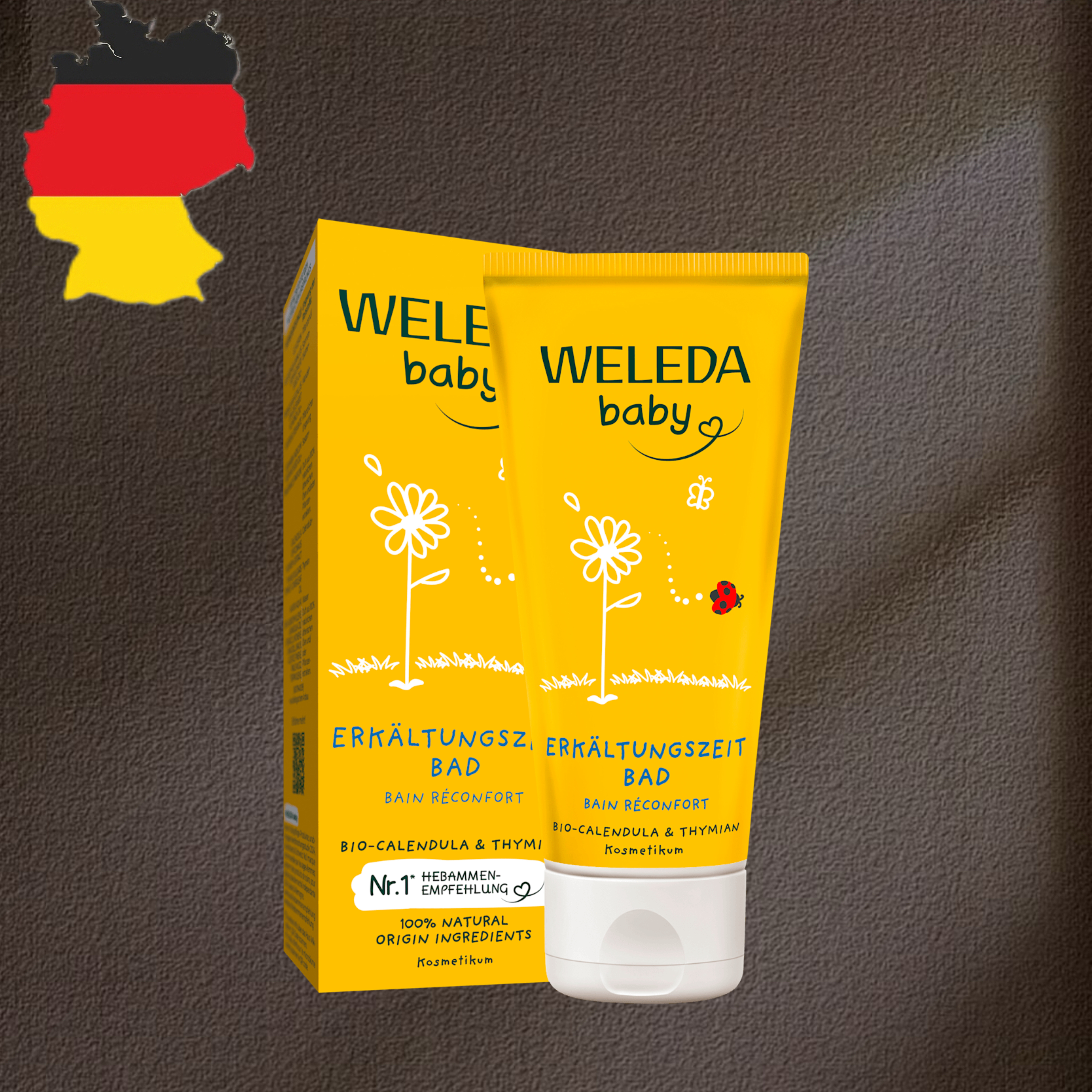 德国代购【全场满300包邮】WELEDA宝宝百里香草本浴75ml