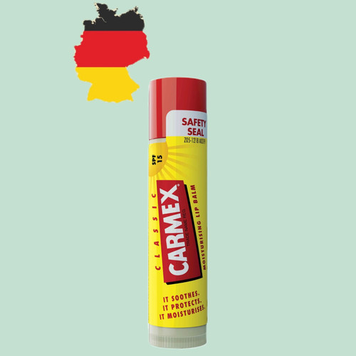 德国代购【满300包邮】Carmex椰子油羊毛脂防LSF15护唇膏4.25g