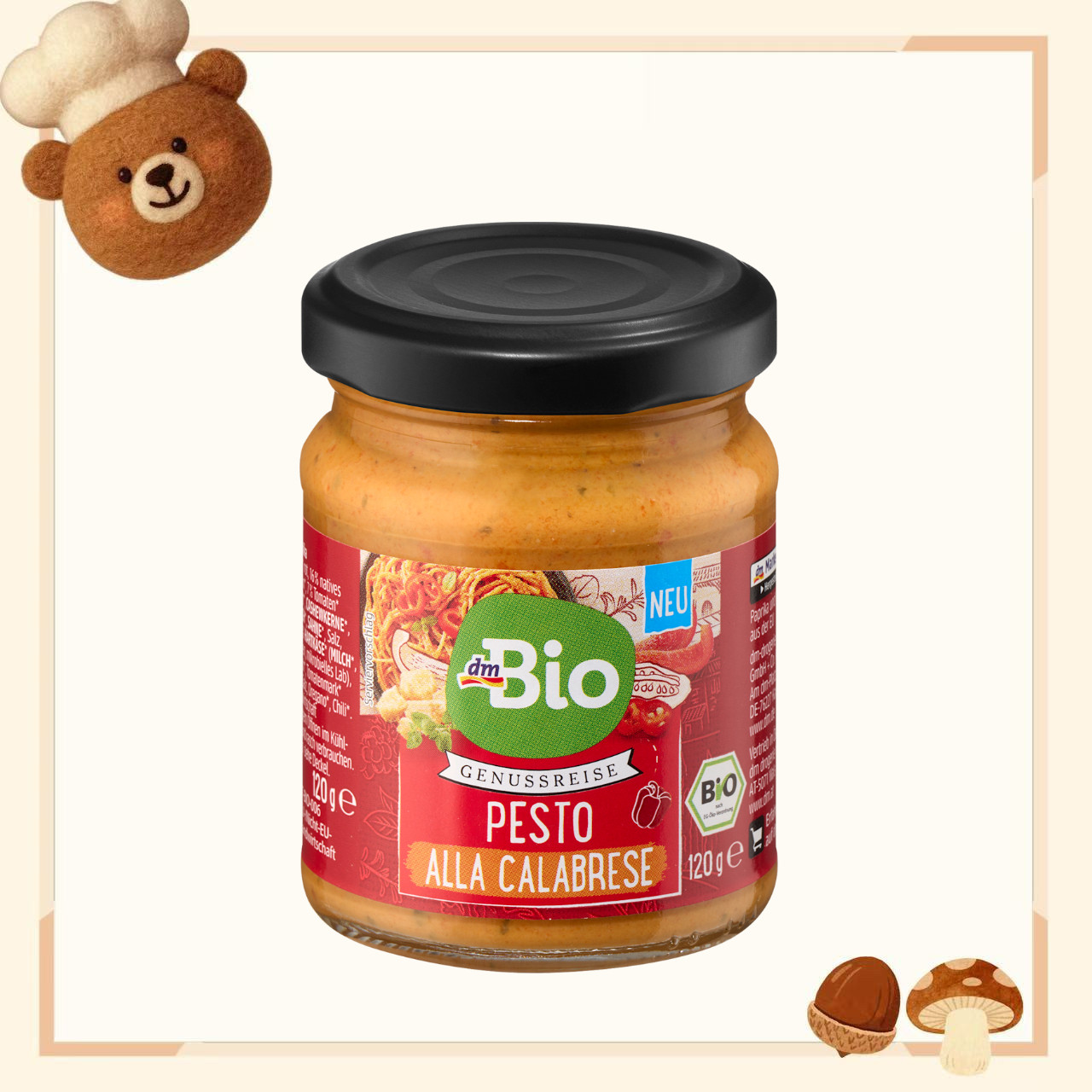 德国代购【全场满300包邮】dmBio有机卡不拉里亚意大利面酱120g,粮油调味/速食/干货/烘焙,下饭/拌饭酱/拌饭料,淘宝优惠券,粉丝福利购,淘宝优惠卷