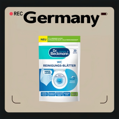 德国代购【全场满300包邮】Dr. Beckmann厕所清洁布20片装