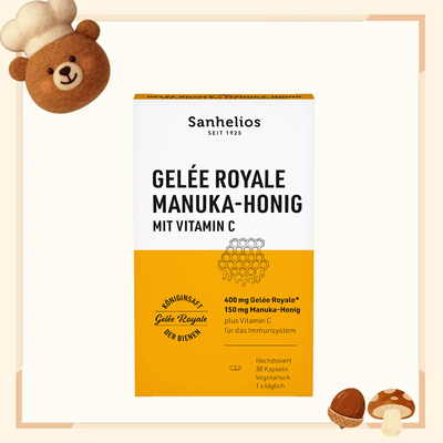 德国代购【全场满300包邮】Sanhelios马努卡蜂蜜囊粒30粒