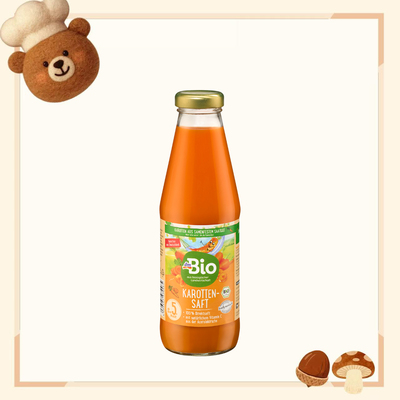 德国代购【全场满300包邮】dmBio5月+有机宝宝胡萝卜汁500ml