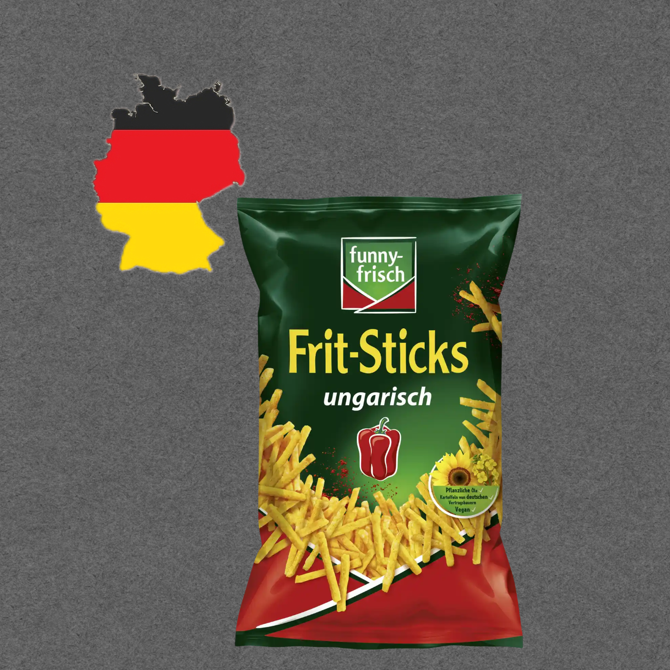 德国代购【全场300包邮】funny-frisch迷你小薯条匈牙利风味100g